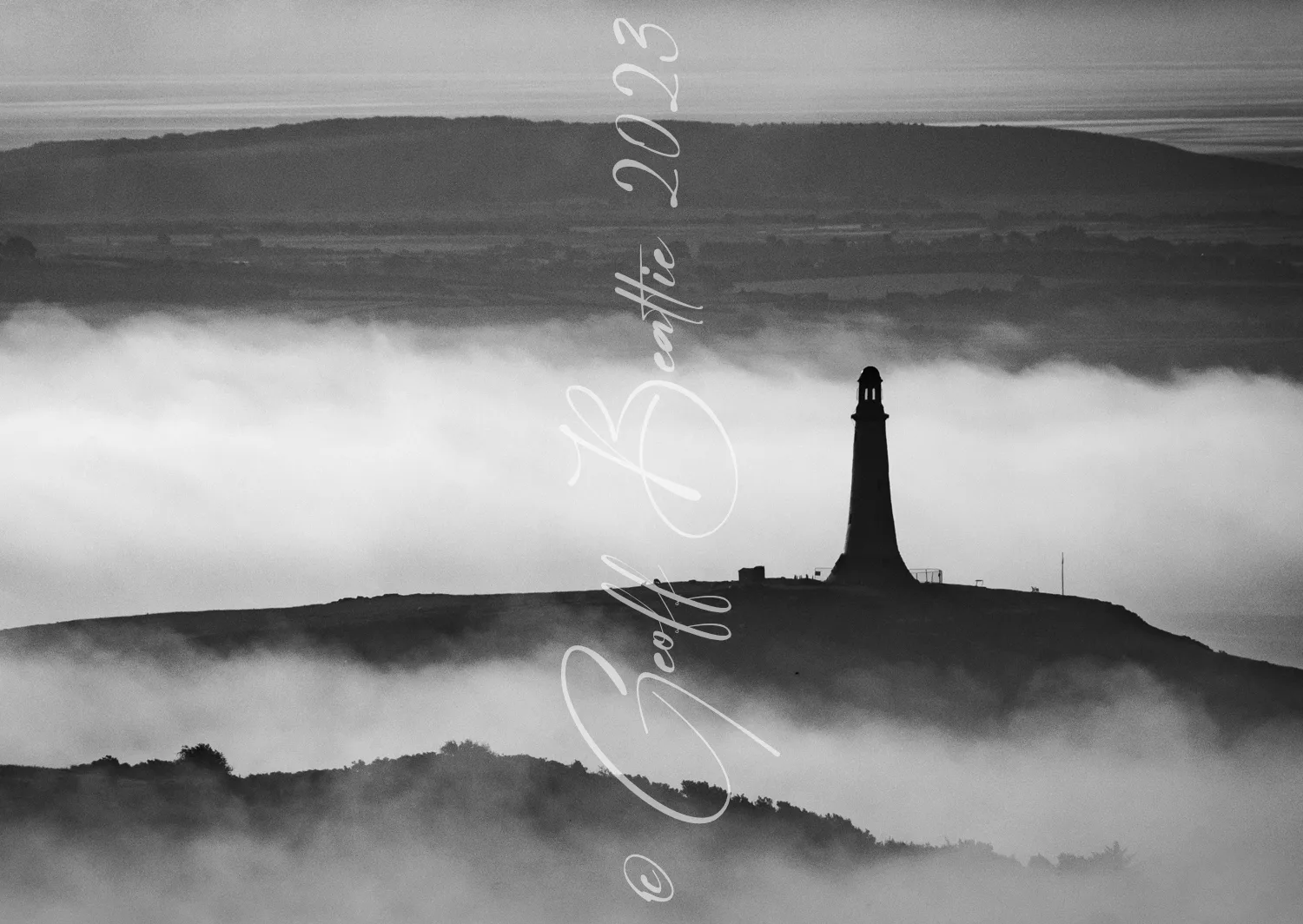 Working on Hoad in the mist